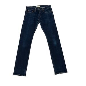 Gap 1969 Selvedge Jeans Mens 30x31 Raw Denim Kaihara Japanese Slim Straight